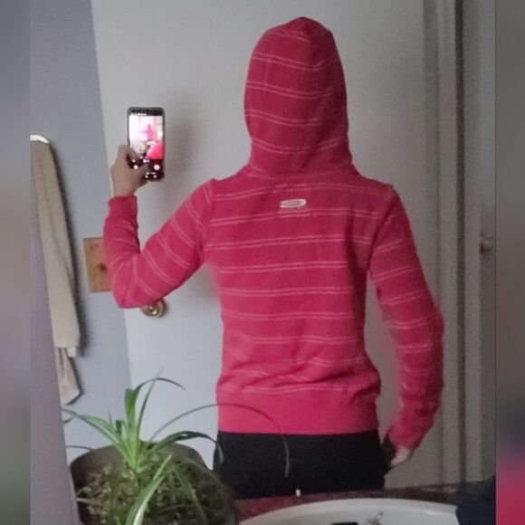 G-Star Pink Striped Hoodie size S - Picture 3 of 5